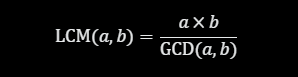 LCM Formula